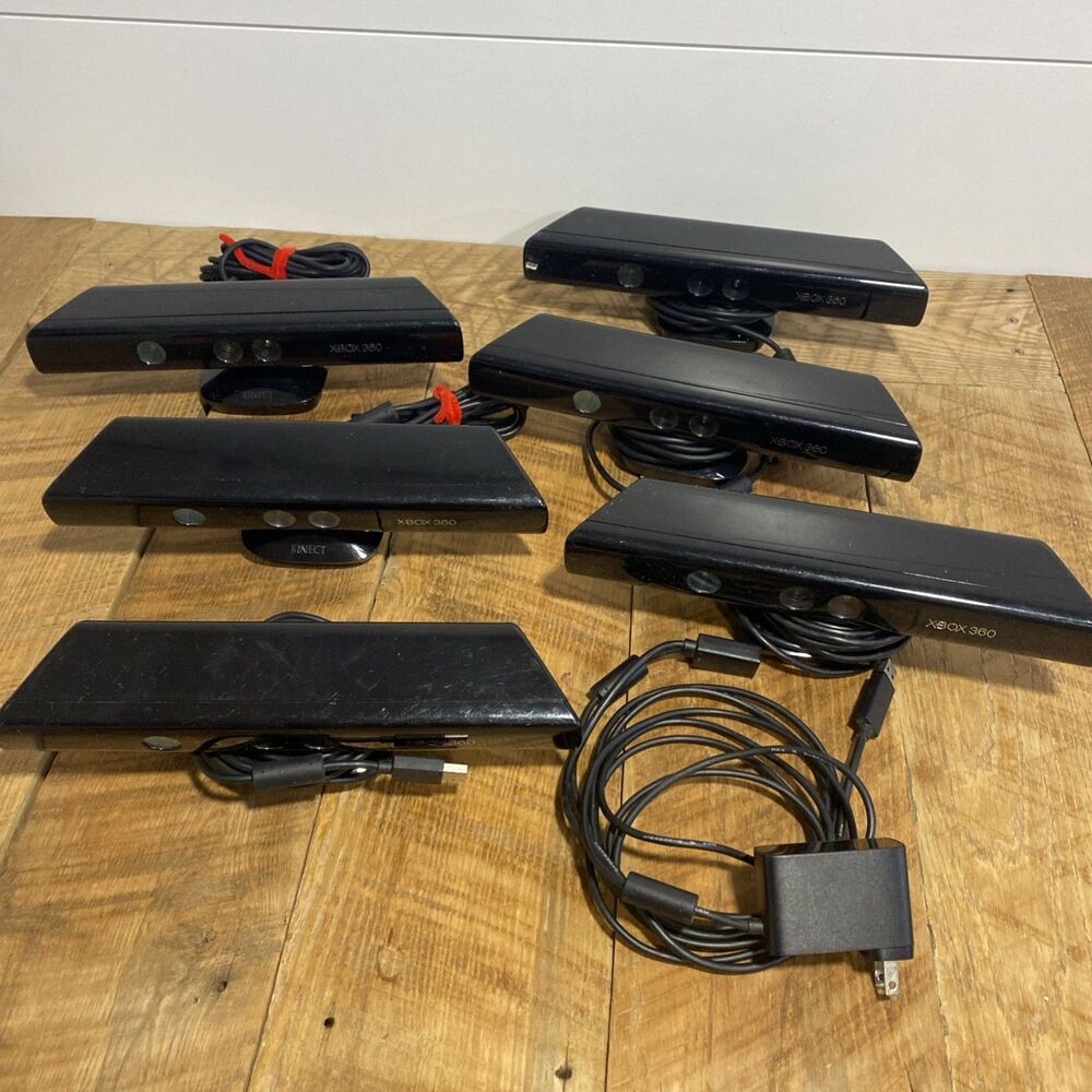 Microsoft Xbox 360 Kinect Sensor lot of 6 As Is For Parts